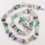 Beads on a Thread of Natural Stone Fluorite Tumbled 8×4mm, length 40cm