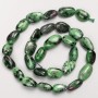Zoisite Beads on Thread, Tumbled, 15x9mm, length 41 cm