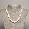 Onyx Bead Necklace, faceted, diameter 5×8-10mm, length 50cm