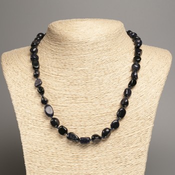 Aventurine Beads (Blue Sand) Faceted, diameter 5×8-10 mm, length 50 cm
