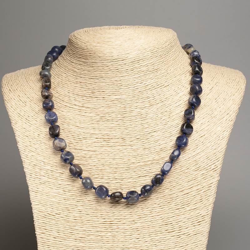 Sodalite Gemstone Beads Faceted, 5-10mm diameter, 50cm length