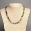 Seraphinite Beads Faceted, 5×8-10 mm, Length 50 cm
