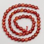 Carnelian Beads Coin-shaped Faceted on Thread 6x5mm, Thread Length 38cm+