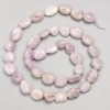 Kunzite Beads, faceted, on a thread, 10x11 mm diameter, length 40 cm