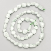 Angelite Green Beads on Thread, faceted, diameter 7x7mm ±, thread length 38cm ±