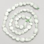 Angelite Green Beads on Thread, faceted, diameter 7x7mm ±, thread length 38cm ±