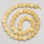 Citrine Beads, smooth round on thread, 8mm diameter ±, length 38cm ±