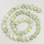 Prehnite Beads Faceted Round 8mm ± Bead on Thread, Length 38cm ±