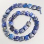 Lapis Lazuli Beads Flat Faceted Square, 9.5x9.5mm diameter, about 40 cm length