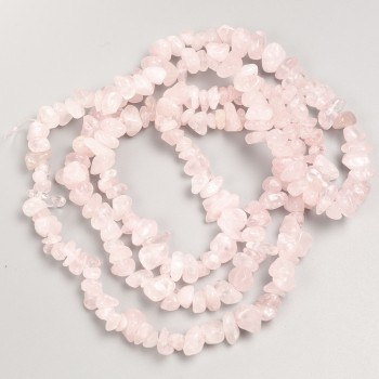 Beads of Pink Quartz Chip on Long Thread, 10x4mm+-, 80cm+