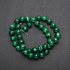 Malachite Beads, Artificial on Thread, Smooth Sphere, diameter 10mm, length 38cm