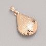 Xuping Pendant Medal with Photo, 24×15 mm diameter +