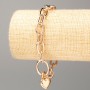 Bracelet Xuping Gold Plating 18K "Heart" L 21cm, thickness 8.5mm+