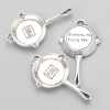 Pendant hardware Pan 34x20 mm packaged 8 pcs +-. 20 grams