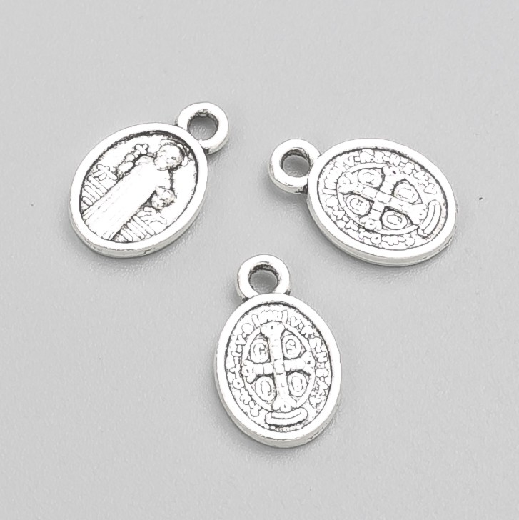 Saint Benedict Pendant 13×8 mm Packaging 30 pcs + - 20 g