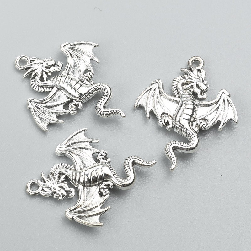 Pendant Finding Dragon 33×26 mm Packaging 6 pcs +-. 20 g