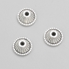 Pendant end cap color: silver metal, diameter 10x5(±)mm, packaging -20g, 30(±)pcs