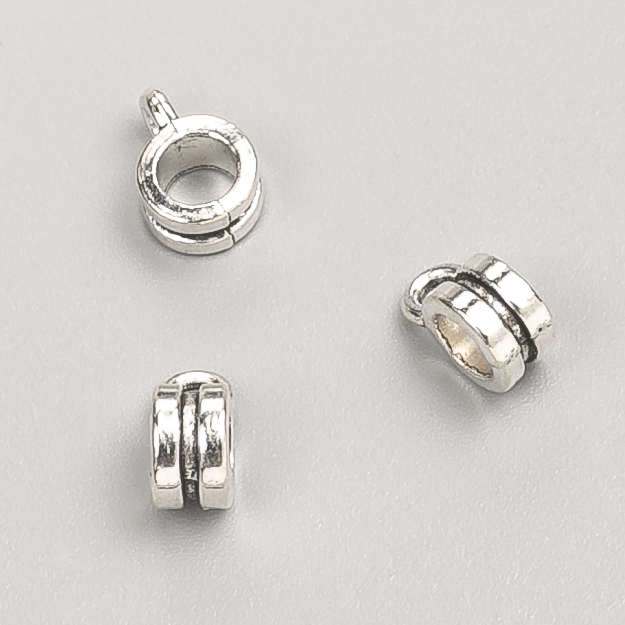 Bail bail headpin, diameter 6×4×9 mm, hole diameter 3.7 mm, packaging 20 g ± 53 pcs