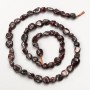Garnet Beads natural stone ribbed, diameter 8x7mm+-, length 41cm+- on a thread