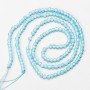 Fine blue spinel beads (synthetic) faceted round beads, diameter 2mm ± on thread, length 37cm