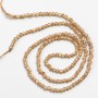 Small Spinel Beads (Synthetic) Light Brown Faceted Round Bead, 2mm± diameter on thread, 37cm length