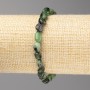 Zoisite Stone Bracelet, faceted, 6x10mm approx., elastic band, length 18cm+