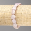 Kunzite Stone Bracelet Bezel Cut, diameter 10x13mm± on elastic, length 18cm+