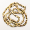 Grosular Garnet Beads natural stone碎 on cord, size 7×3mm±, length 82cm ±
