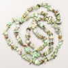 Chrysoprase Natural Stone Beads on Thread, chip, 7x3mm ±, length 80cm ±