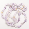 Amethyst Beads natural stone chip on a thread, 8×3 mm dia., length 80 cm ±