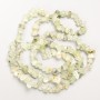 Rutilated Quartz Hairy Quartz Beads natural stone chip on thread, diameter 9×4 mm, length 82 cm