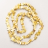 Beads Yellow Turquoise Natural Stone Chip on Thread, 7x3mm±, Length 80cm ±