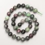 Zoisite Beads, Natural Stone, Faceted Round Beads on Thread, 10mm diameter, 38 cm length