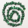 Malachite Beads natural stone shard on thread d 8x3mm+-, length 41cm +