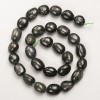 Seraphinite Beads, Natural Stone, Faceted, on Thread, Diameter 12×14 mm ±, Length 40 cm ±