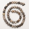 Sunstone Beads Natural Stone Smooth Round Bead on Thread, Diameter 7.5mm±, Length 39cm ±