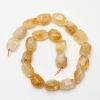 Citrine Beads, Natural Stone, Multisided (Faceted) 14×20 mm ±, 40 cm ± on a thread