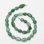 Jade Beads Natural Stone, faceted, 9x12 mm, length 39 inches ± on thread