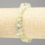 Bracelet Prehnite natural gemstone, faceted beads, diameter 11x5(±)mm, length 18 cm (stretch)