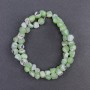Toned sea-moss mother-of-pearl beads, faceted drop shape, 8x6mm, length 41cm on thread