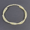 Toned Yellow Mother-of-Ppearl Cylindrical Beads, diameter 3.5×3.5 mm, length 40 cm ± on thread