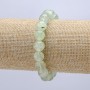 Bracelet on elastic Prehnite smooth beads, 10mm diameter, 18cm length +