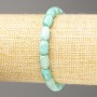 Bracelet made of natural Amazonite, barrel-shaped beads, diameter 9x6mm, length 18cm (stretch)