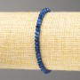 Lapis Lazuli Stone Bracelet (single) light blue faceted rondelle, diameter 4x3mm, length 18cm (stretch)
