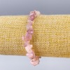 Tourmaline Quartz Natural Stone Chips Bracelet, diameter 8×3 mm, length 18 cm (stretch)