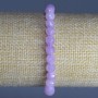 Kunzite Bracelet Natural Stone Faceted Bead, 6mm diameter, length 18cm (stretch)