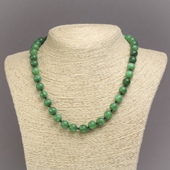 Chrysoprase Bead Necklace (per piece) smooth bead, diameter 10mm±, length 45cm±