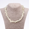 Prehnite Necklace Tumbled "Butterfly", diameter 6x12mm (+-), length 45-52cm
