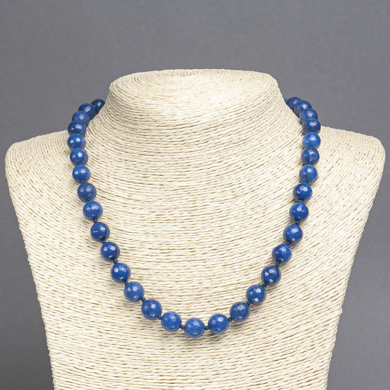 Apatite Bead Necklace (single) Faceted Ball, diameter 10mm±, length 45cm±