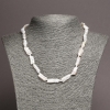 Necklace of natural Baroque pearls, diameter 22×10 mm ±, length 48 cm ±